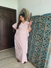 Aanam Mirza in Pink Penguin Kaftan