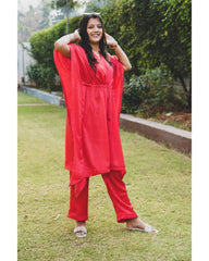 Red Kaftan set