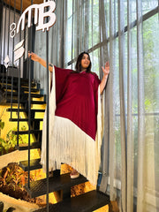 Kaftan with fringes